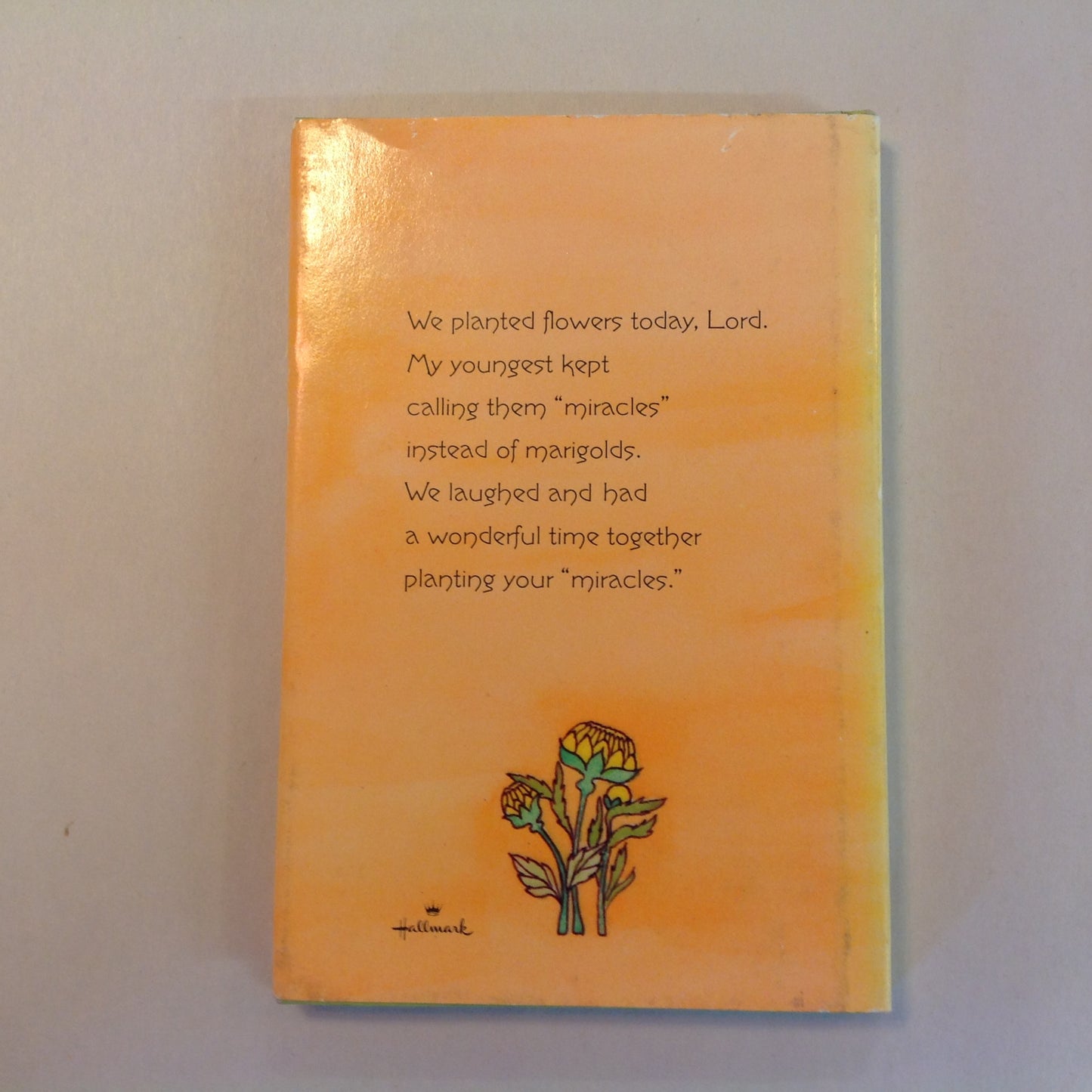 Vintage 1973 Hallmark Cards Hardcover Gift Book We Planted Miracles Today, Lord Barbara Burrow