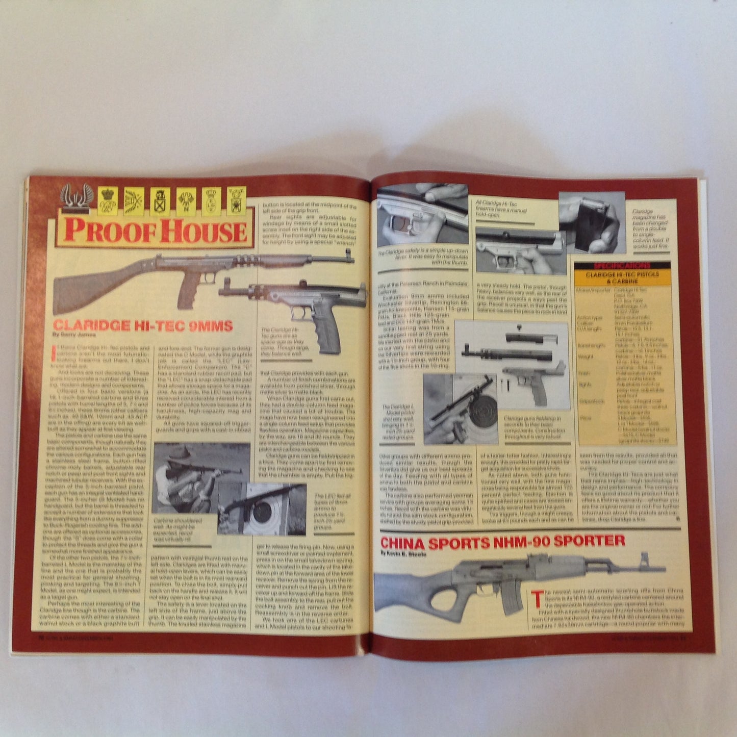 Vintage Dec 1991 Guns & Ammo Magazine Is the 9mm Dead?