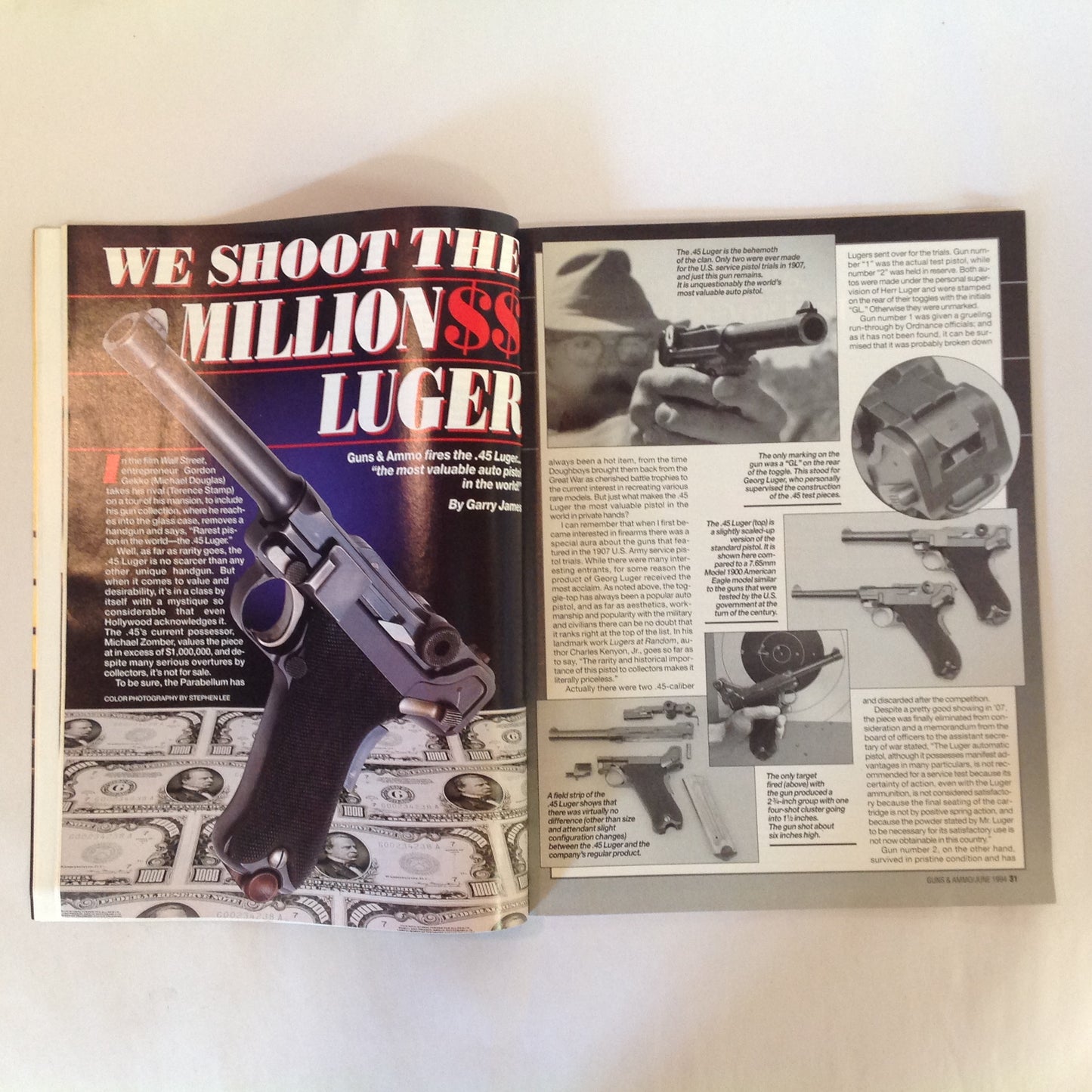 Vintage Jun 1994 Guns & Ammo Magazine S&W's Sigma Top Secret Combat Pistol The Real Story