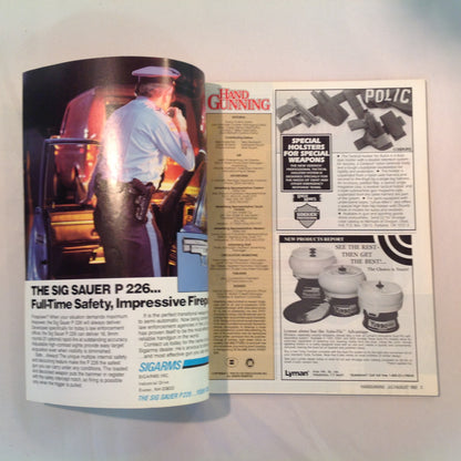 Vintage Jul/Aug 1992 Hand Gunning Magazine Double Take Browning Switchblade BDM Olympic 92 Webley Trench War