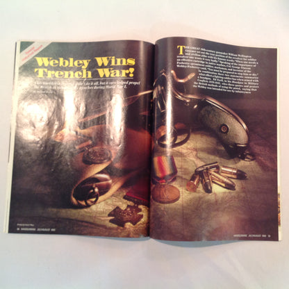 Vintage Jul/Aug 1992 Hand Gunning Magazine Double Take Browning Switchblade BDM Olympic 92 Webley Trench War