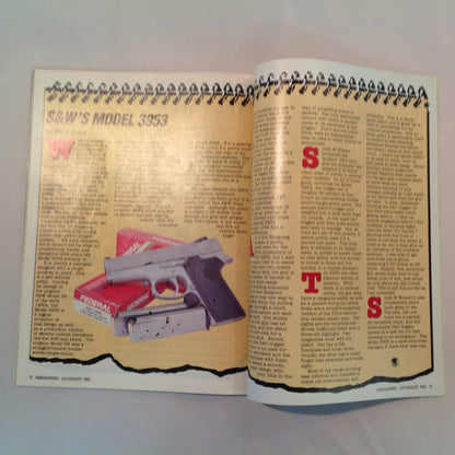 Vintage Jul/Aug 1992 Hand Gunning Magazine Double Take Browning Switchblade BDM Olympic 92 Webley Trench War