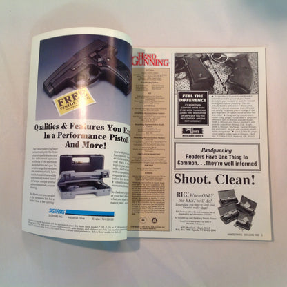 Vintage May/Jun 1992 Hand Gunning Magazine Self-Defense Up Close and Personal Civilian Gun Carry? New Defense Guns