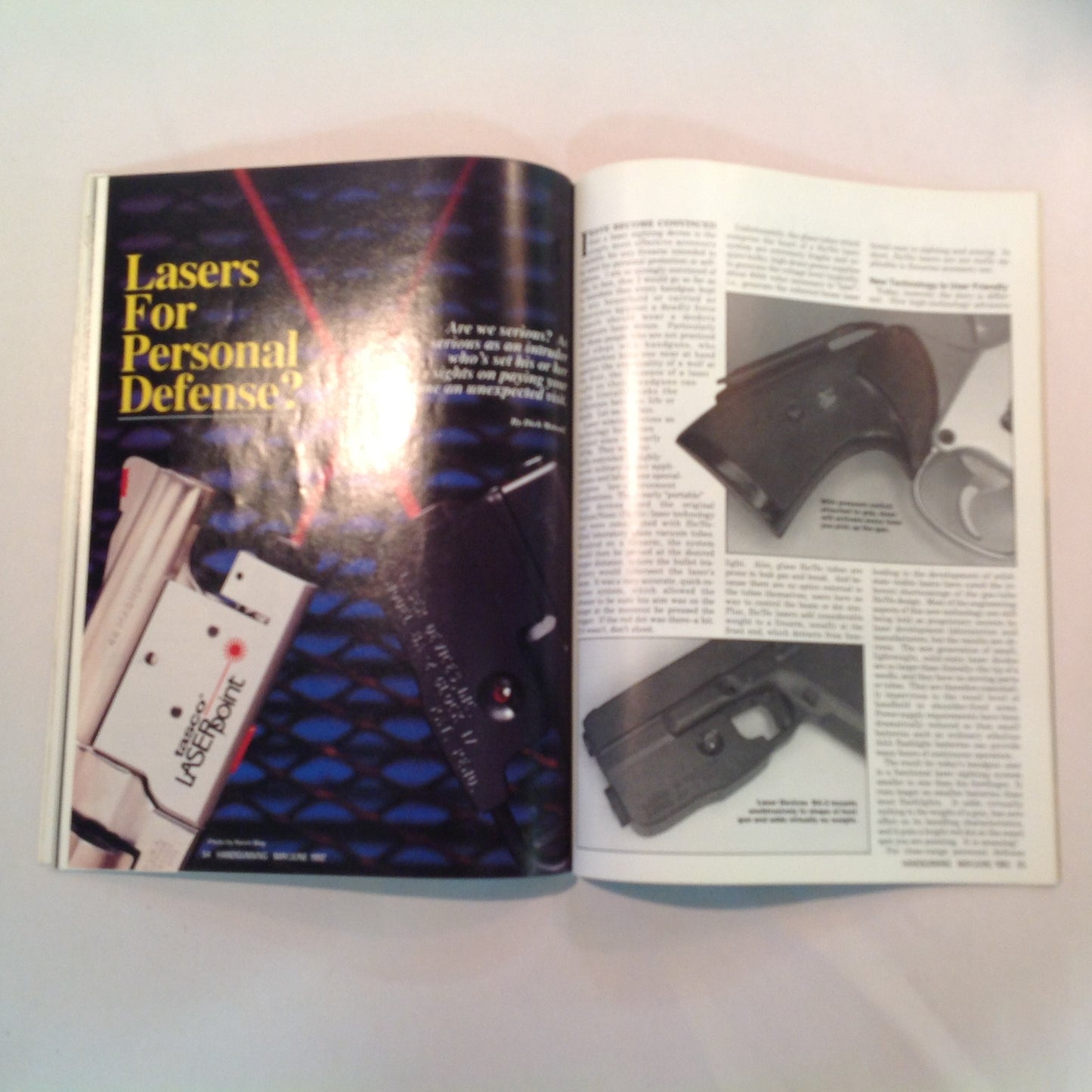 Vintage May/Jun 1992 Hand Gunning Magazine Self-Defense Up Close and Personal Civilian Gun Carry? New Defense Guns