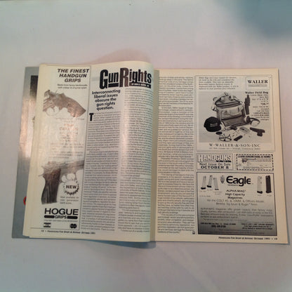 Vintage Oct 1991 Handguns For Sport and Defense Magazine All New & Complete Buyer's Guide Combat Auto Pistols