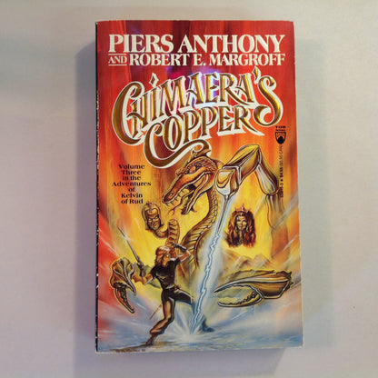 Vintage 1991 Mass Market Paperback Chimaera's Copper Piers Anthony and Robert E. Margroff First Edition