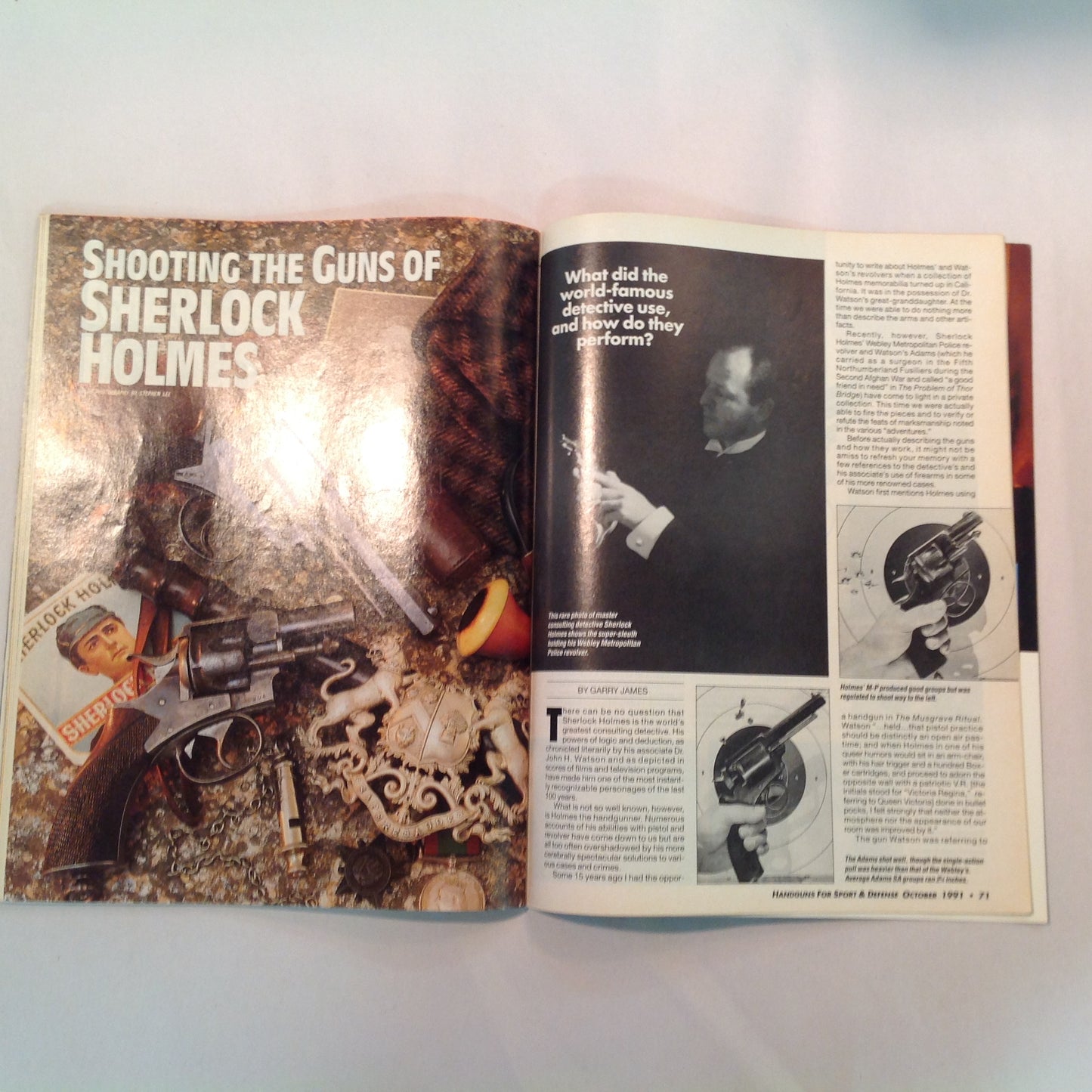 Vintage Oct 1991 Handguns For Sport and Defense Magazine All New & Complete Buyer's Guide Combat Auto Pistols