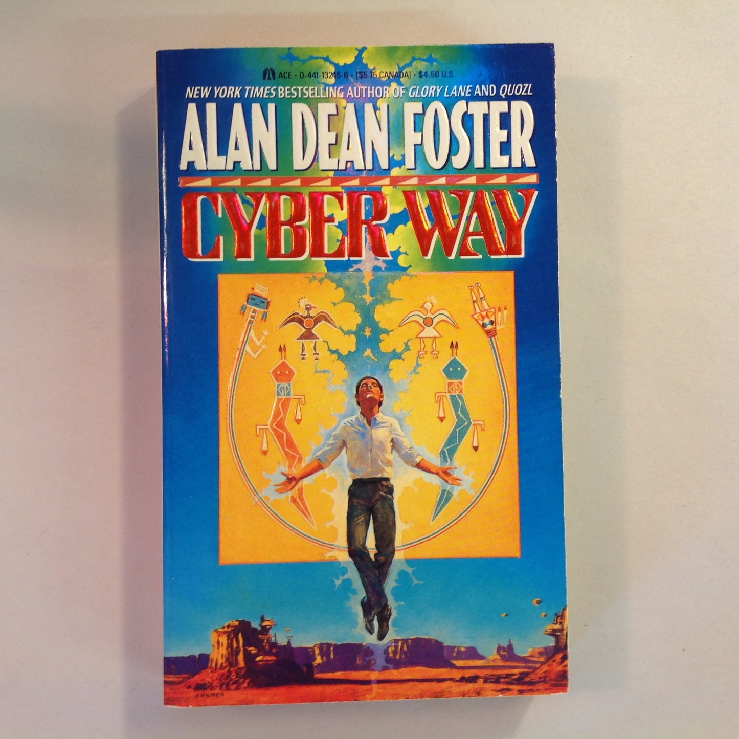 Vintage 1990 Mass Market Paperback Cyber Way Alan Dean Foster First Edition