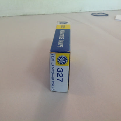 Vintage NOS GE General Electric Miniature Lamps 327 28V 10 Pack Unused in Box