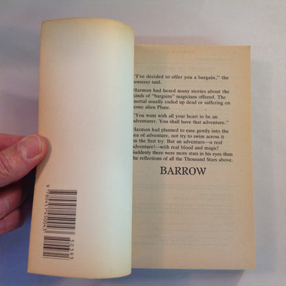 Vintage 1990 Mass Market Paperback Barrow: A Fantasy Saga John Deakins First Edition