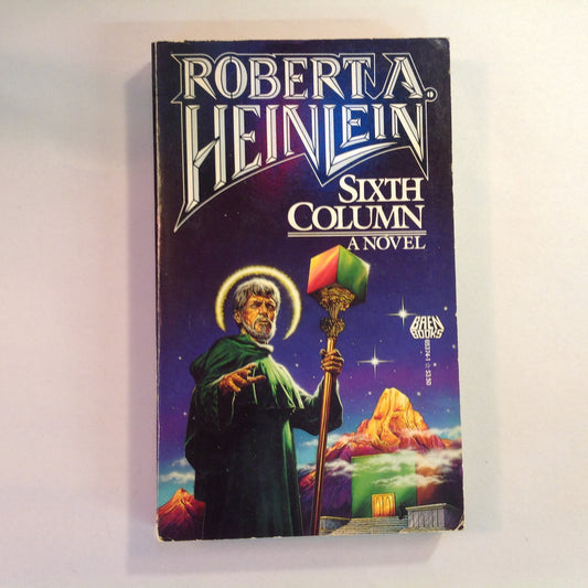 Vintage 1988 Mass Market Paperback Sixth Column: A Novel Robert A. Heinlein Baen First