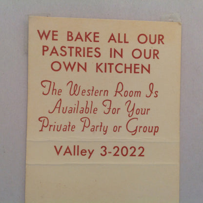 Vintage Matchbook Cover Cupid's Restaurant Detroit 13 Visit Our New Western Room MI