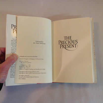 Vintage 1984 Hardcover The Precious Present Spencer Johnson MD Gift Edition