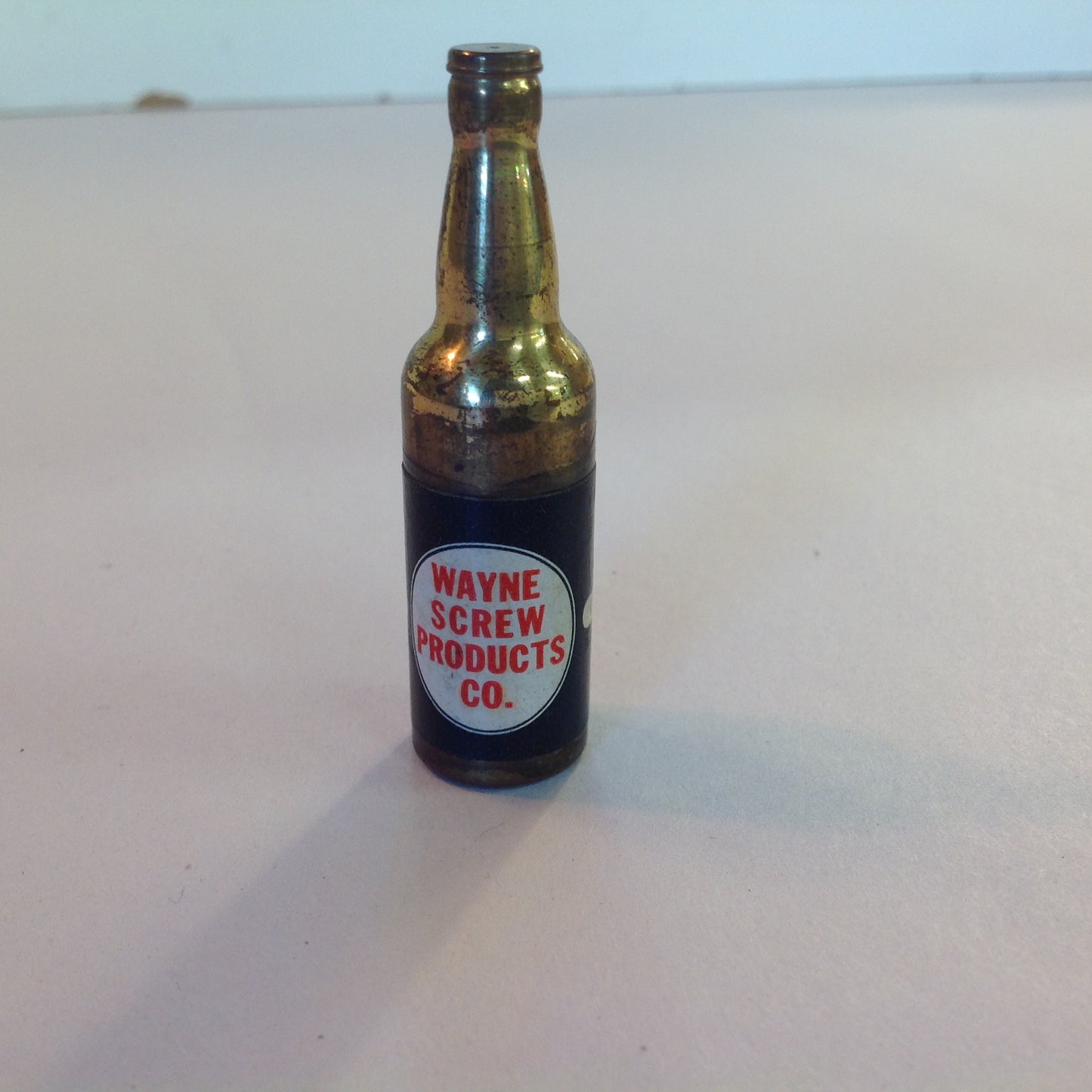 Vintage 1940's KEM Novelty Beer Bottle Lighter Unused Unfired Wayne Screw Products Co