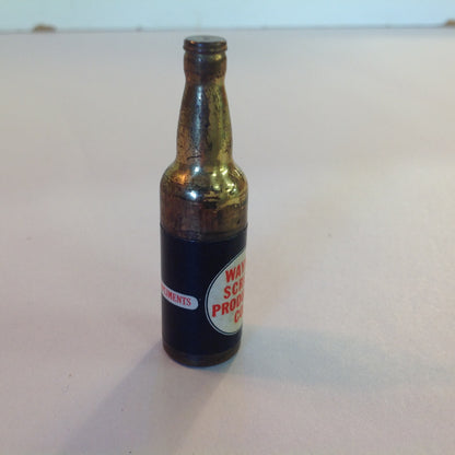 Vintage 1940's KEM Novelty Beer Bottle Lighter Unused Unfired Wayne Screw Products Co