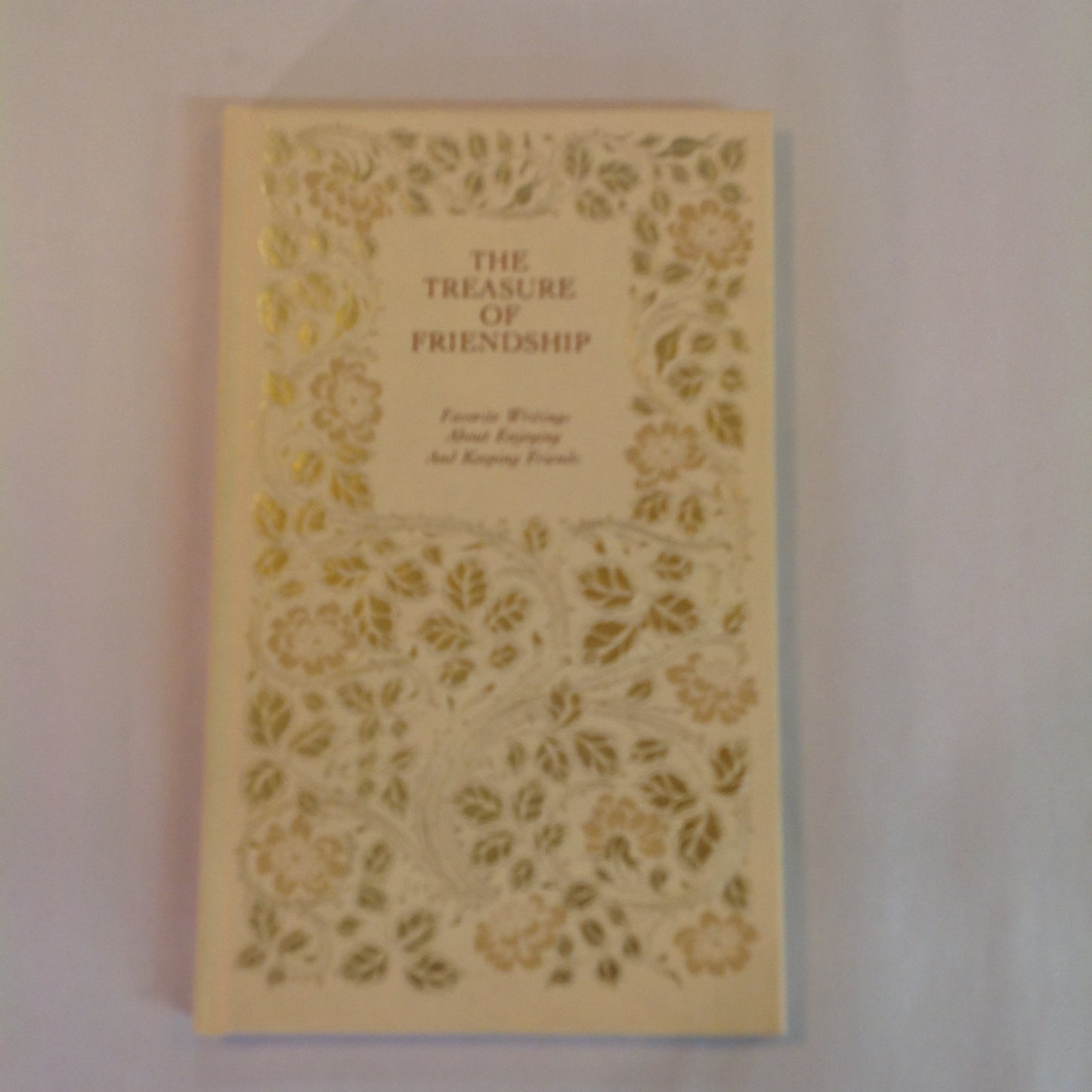 Vintage 1968 Hardcover Gift Book The Treasure of Friendship: Favorite Writings About Enjoying and Keeping Friends Hallmark