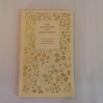 Vintage 1968 Hardcover Gift Book The Treasure of Friendship: Favorite Writings About Enjoying and Keeping Friends Hallmark