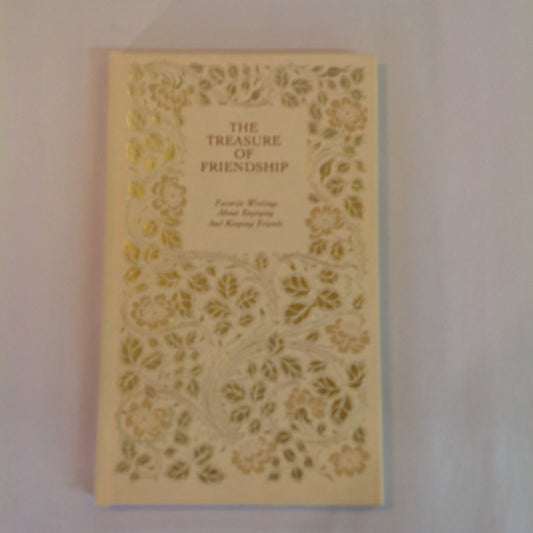 Vintage 1968 Hardcover Gift Book The Treasure of Friendship: Favorite Writings About Enjoying and Keeping Friends Hallmark