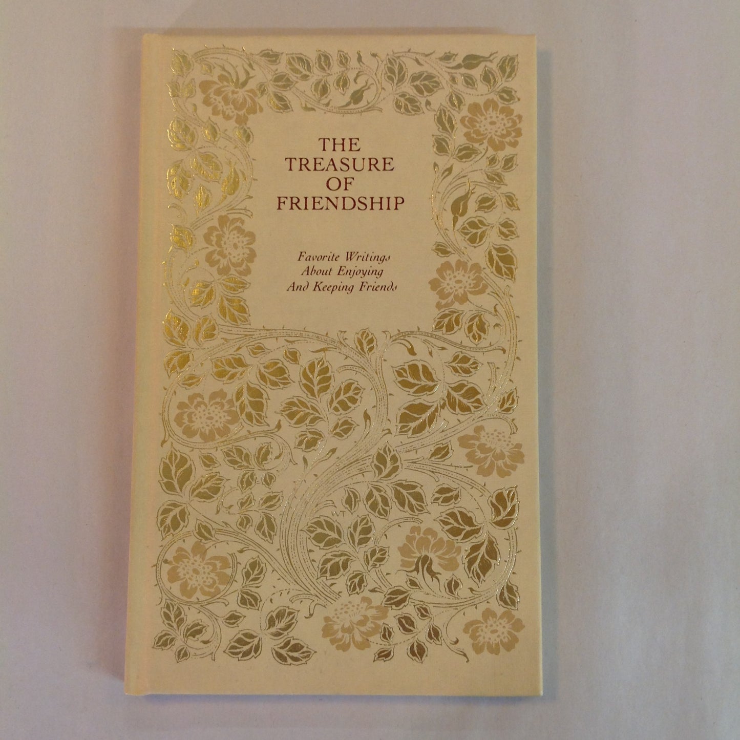 Vintage 1968 Hardcover Gift Book The Treasure of Friendship: Favorite Writings About Enjoying and Keeping Friends Hallmark