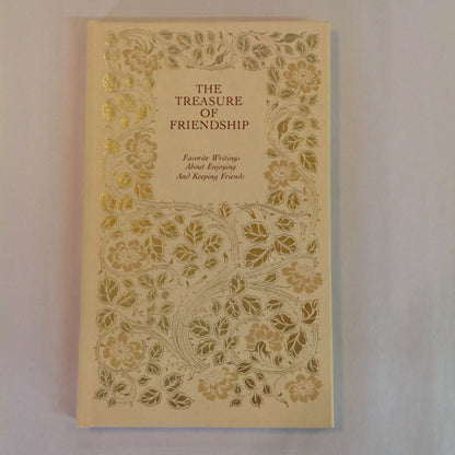 Vintage 1968 Hardcover Gift Book The Treasure of Friendship: Favorite Writings About Enjoying and Keeping Friends Hallmark