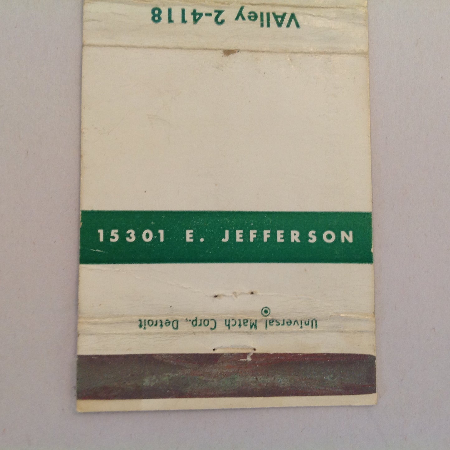 Vintage Matchbook Cover Al Green's Restaurant Grosse Pointe Michigan Jefferson