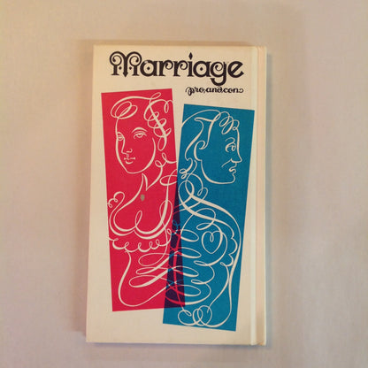 Vintage 1968 Hardcover Gift Book Marriage: Pros and Cons Peter Pauper Press