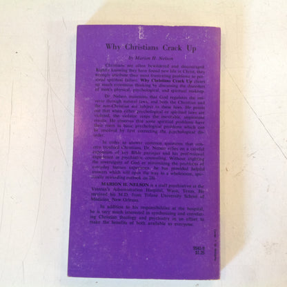 Vintage 1974 Mass Market Paperback Why Christians Crack Up! Marion H Nelson