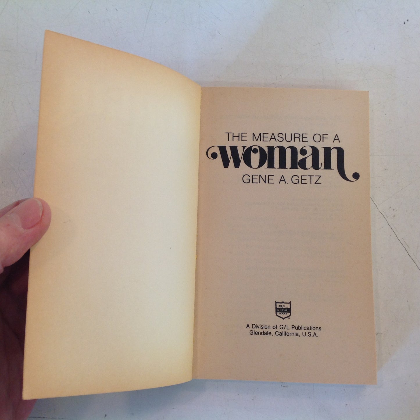 Vintage 1978 Mass Market Paperback The Measure of a Woman Gene Getz