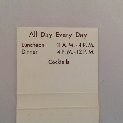 Vintage Matchbook Cover Win Schuler's Dining In Michigan Marshall St. Joe Jackson MI