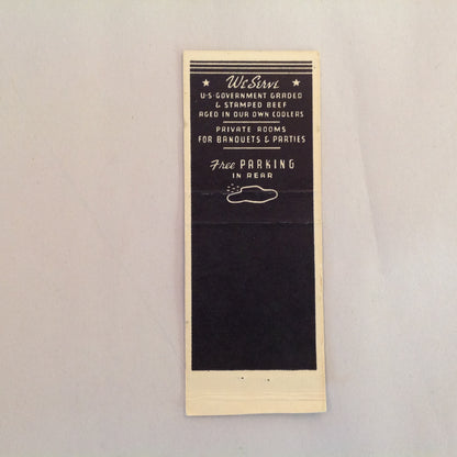 Vintage Matchbook Cover Carl's Bar Chop House Choicest Liquors Detroit Michigan MI