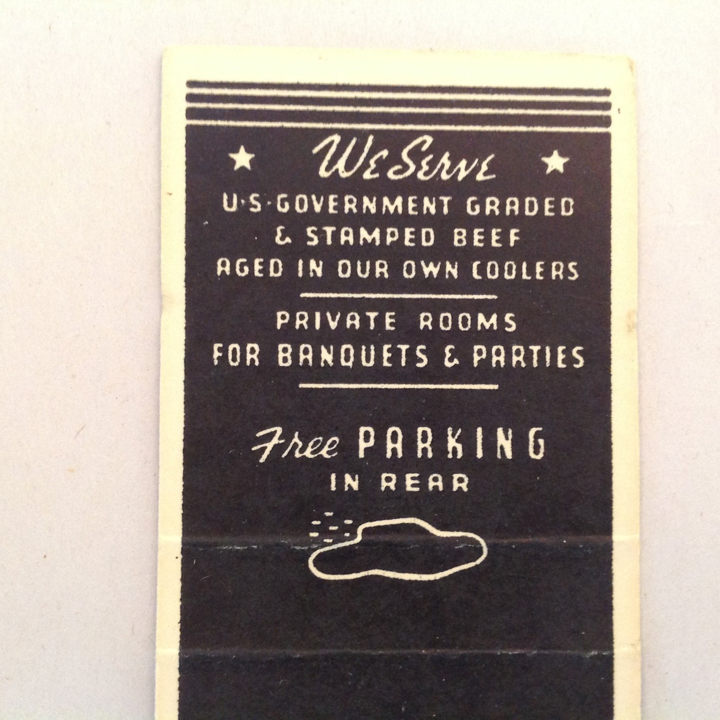 Vintage Matchbook Cover Carl's Bar Chop House Choicest Liquors Detroit Michigan MI