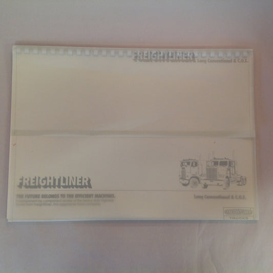 Vintage 1985 Freightliner Long Conventional & COE Oversized Color Sales Booklet