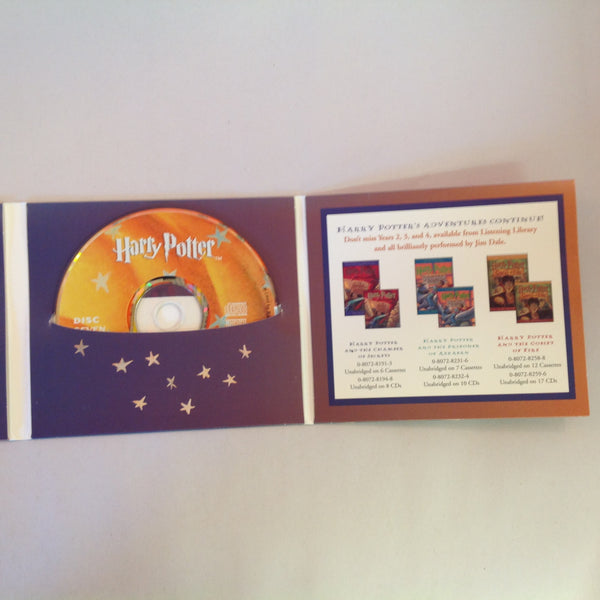 Vintage 1999 Harry Potter and the Sorcerer's Stone Audio Book 7 CD Set