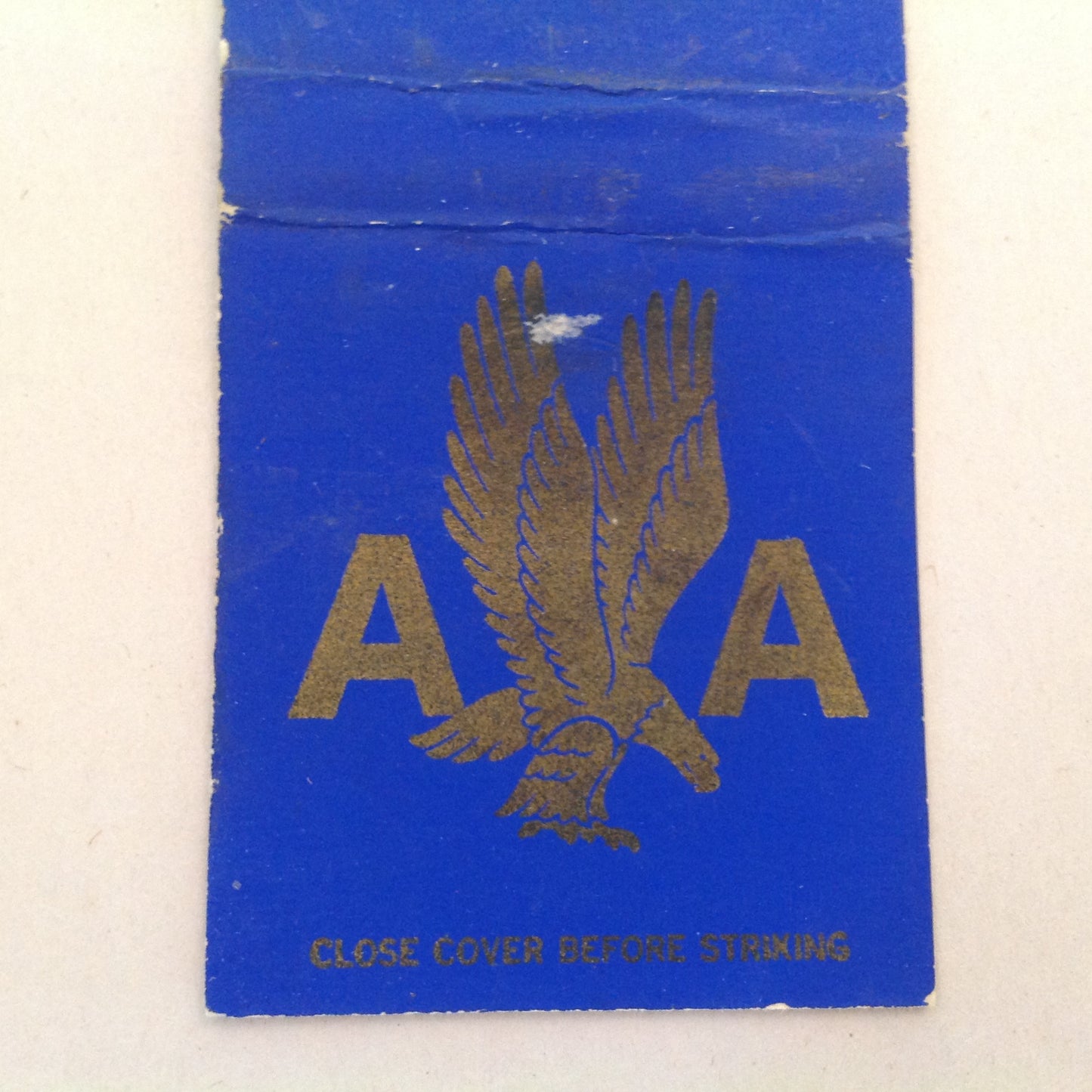 Vintage Matchbook Cover American Airlines Inc AA Eagle Monogram Logo Blue Plane