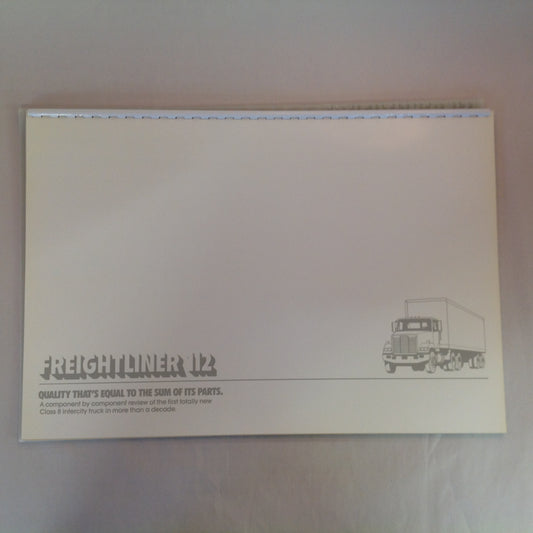 Vintage 1985 Freightliner 112 Oversized Color Sales Booklet Specs Options Schema