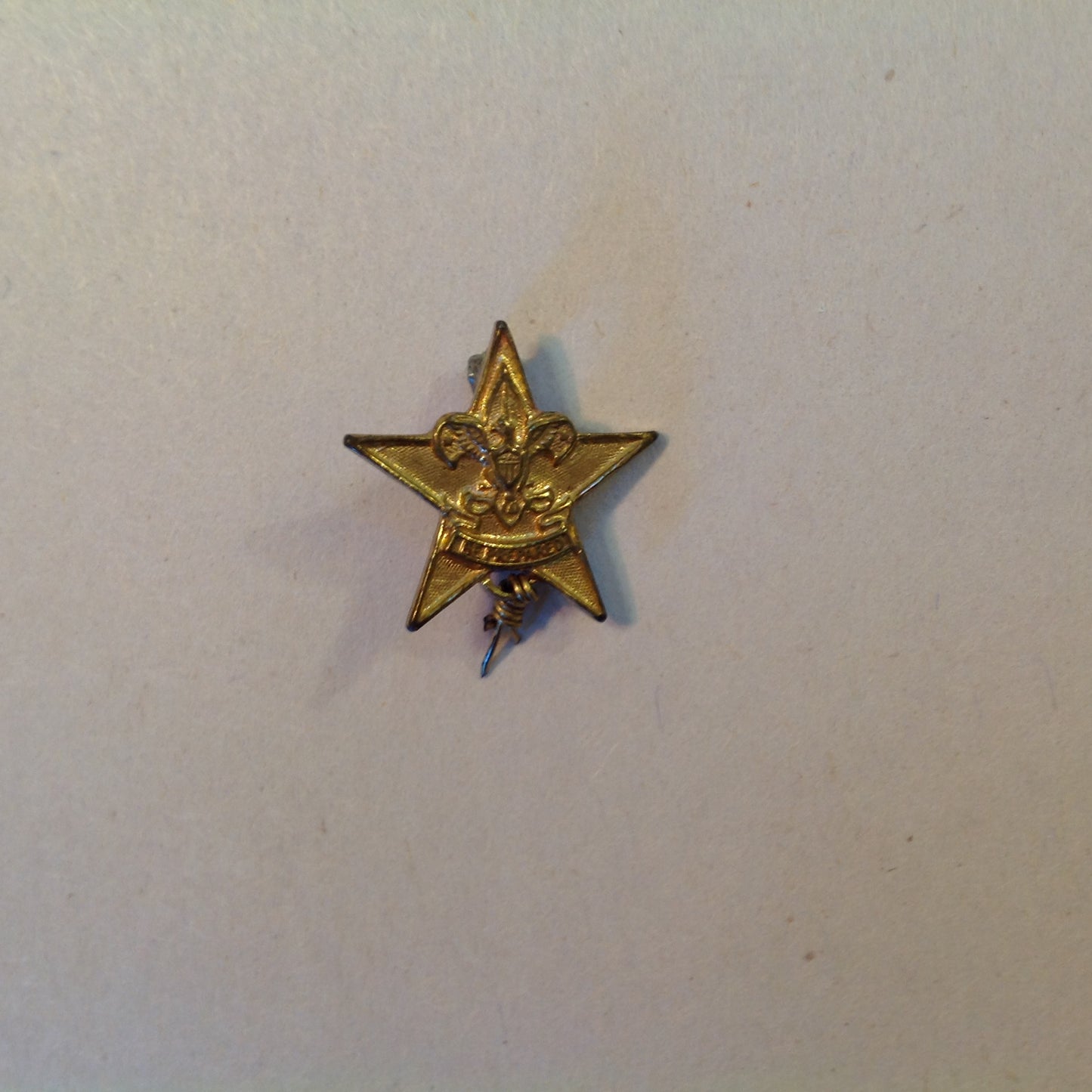 Vintage Boy Scouts of America Small Star Scout Emblem Pin