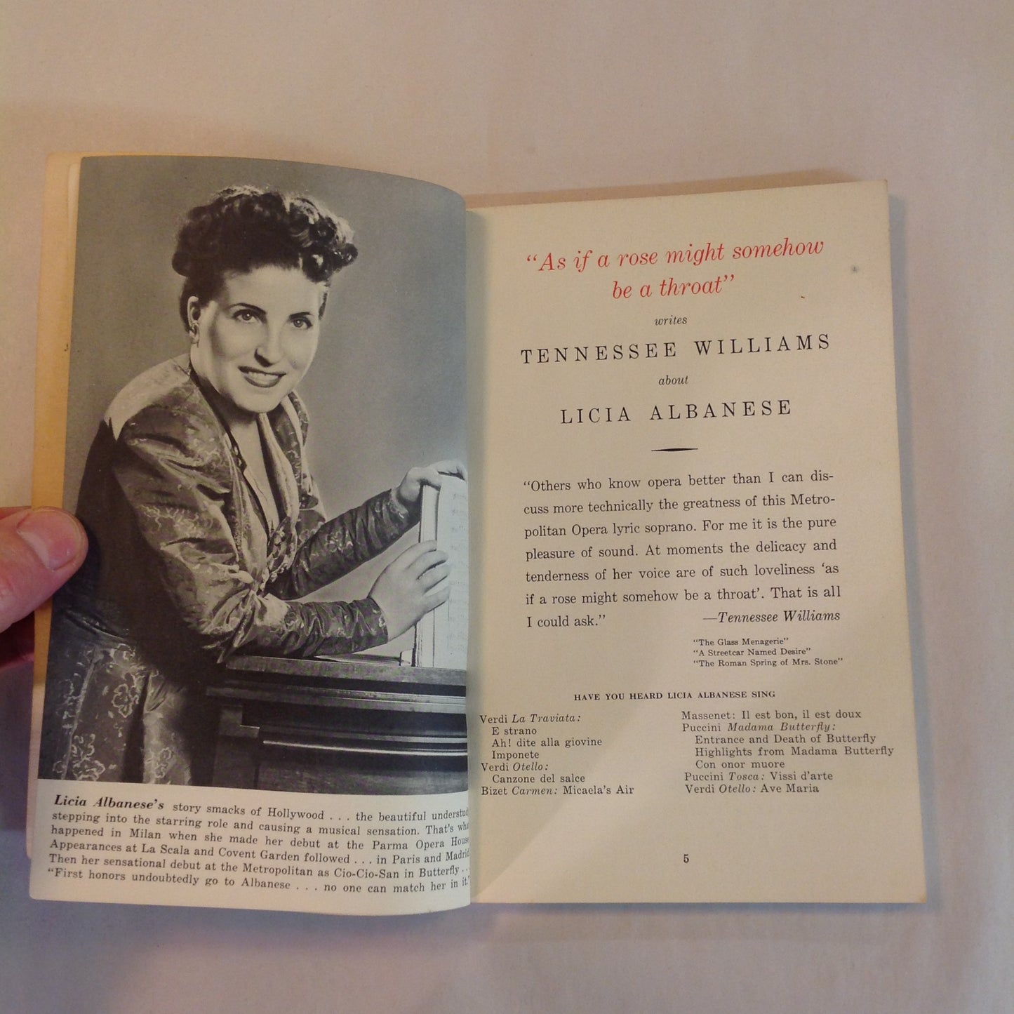 Vintage 1950 Paperback Words and Music: Comment by Famous Authors About the World's Greatest Artists RCA-Victor