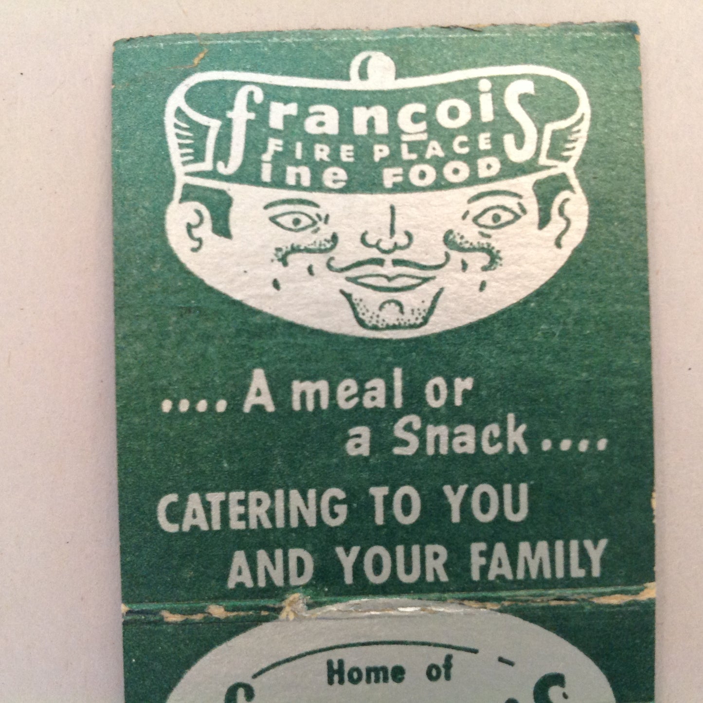Vintage Matchbook Cover Francois Fireplace Grosse Pointe Institution Mack Avenue MI