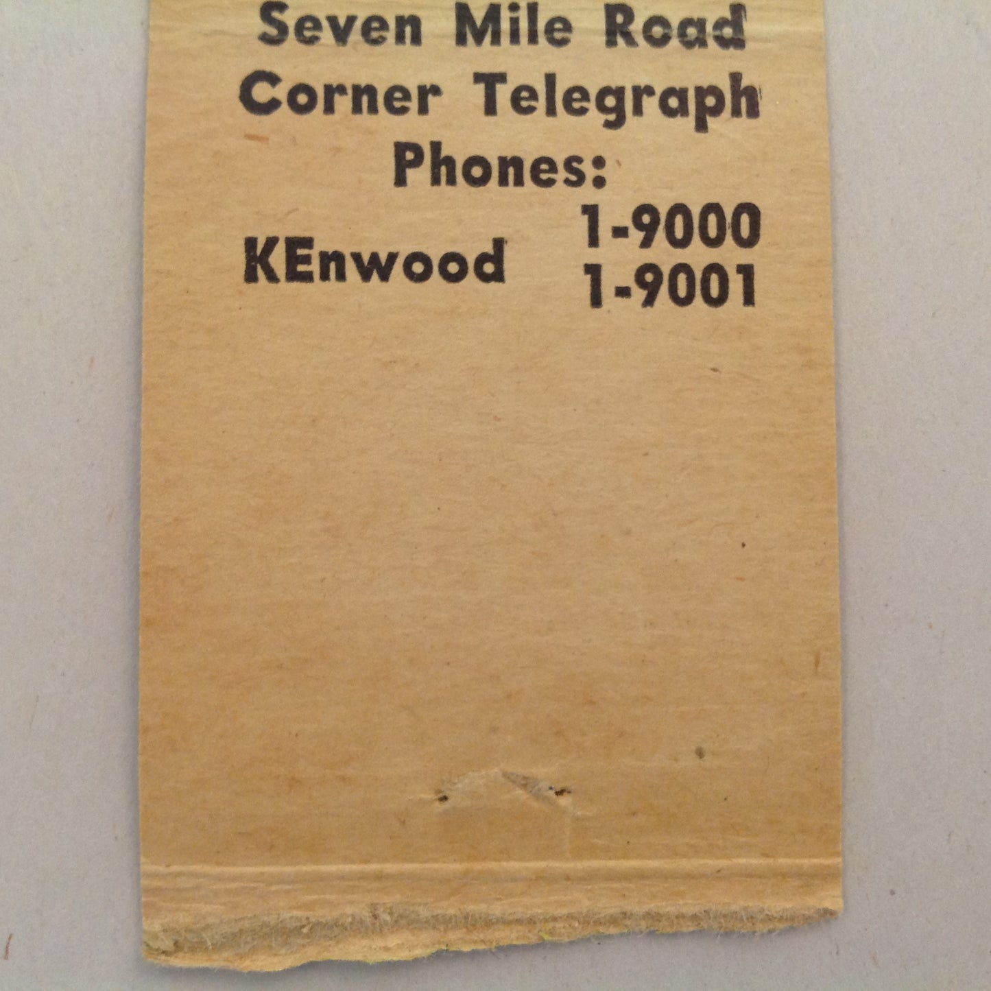 Vintage Matchbook Cover Sea Food Grotto Detroit's Exclusive Restaurant Telegraph Rd.