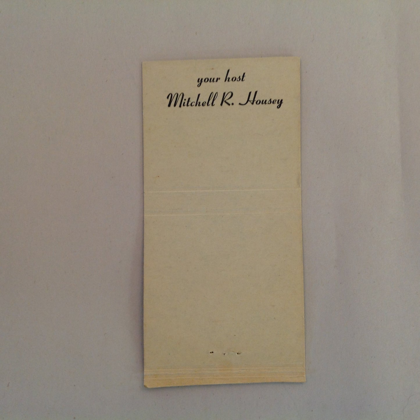 Vintage Matchbook Cover Housey's Maison-Riviera Featuring Riviera Strings Detroit MI
