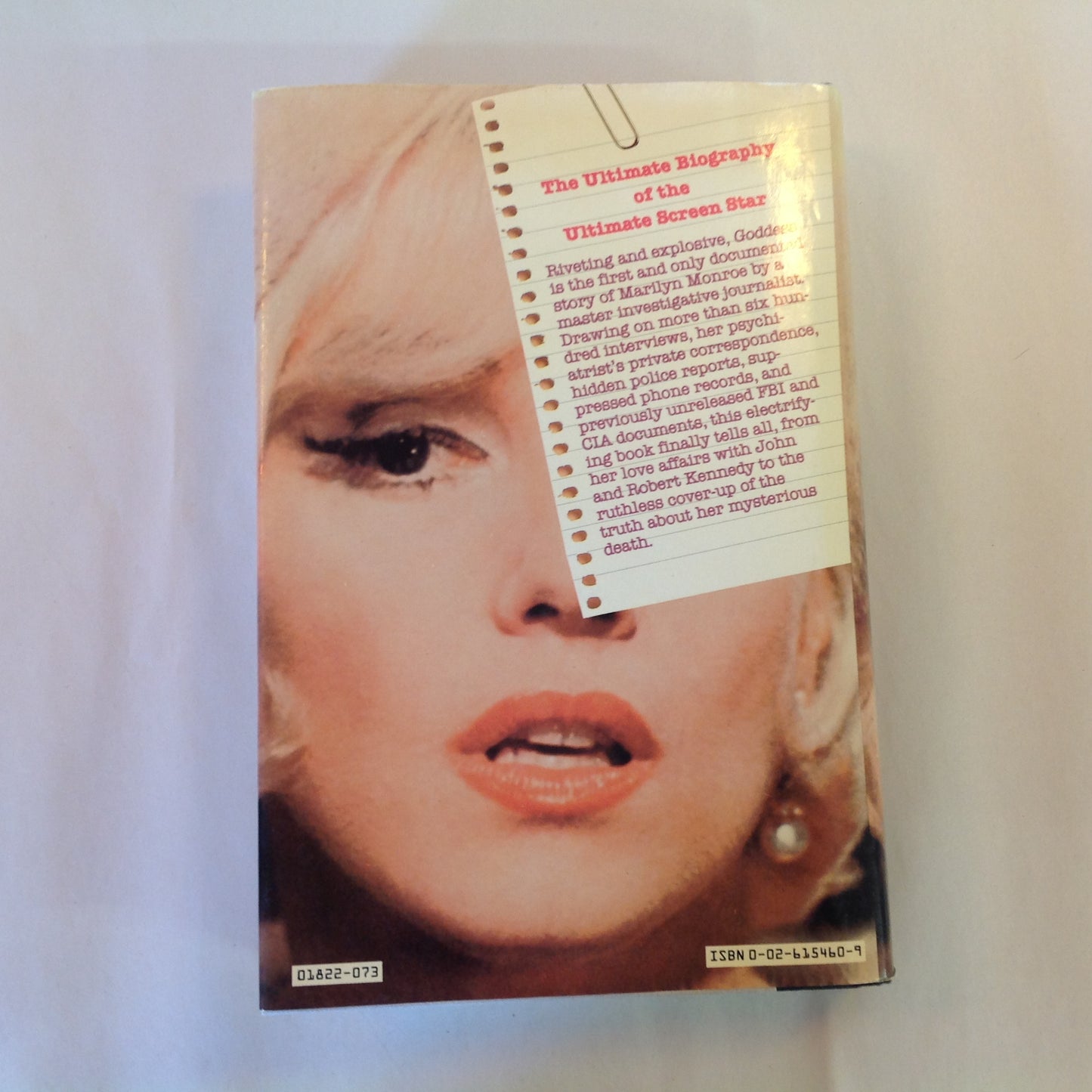 Vintage 1985 Hardcover Goddess: The Secret Lives of Marilyn Monroe Anthony Summers
