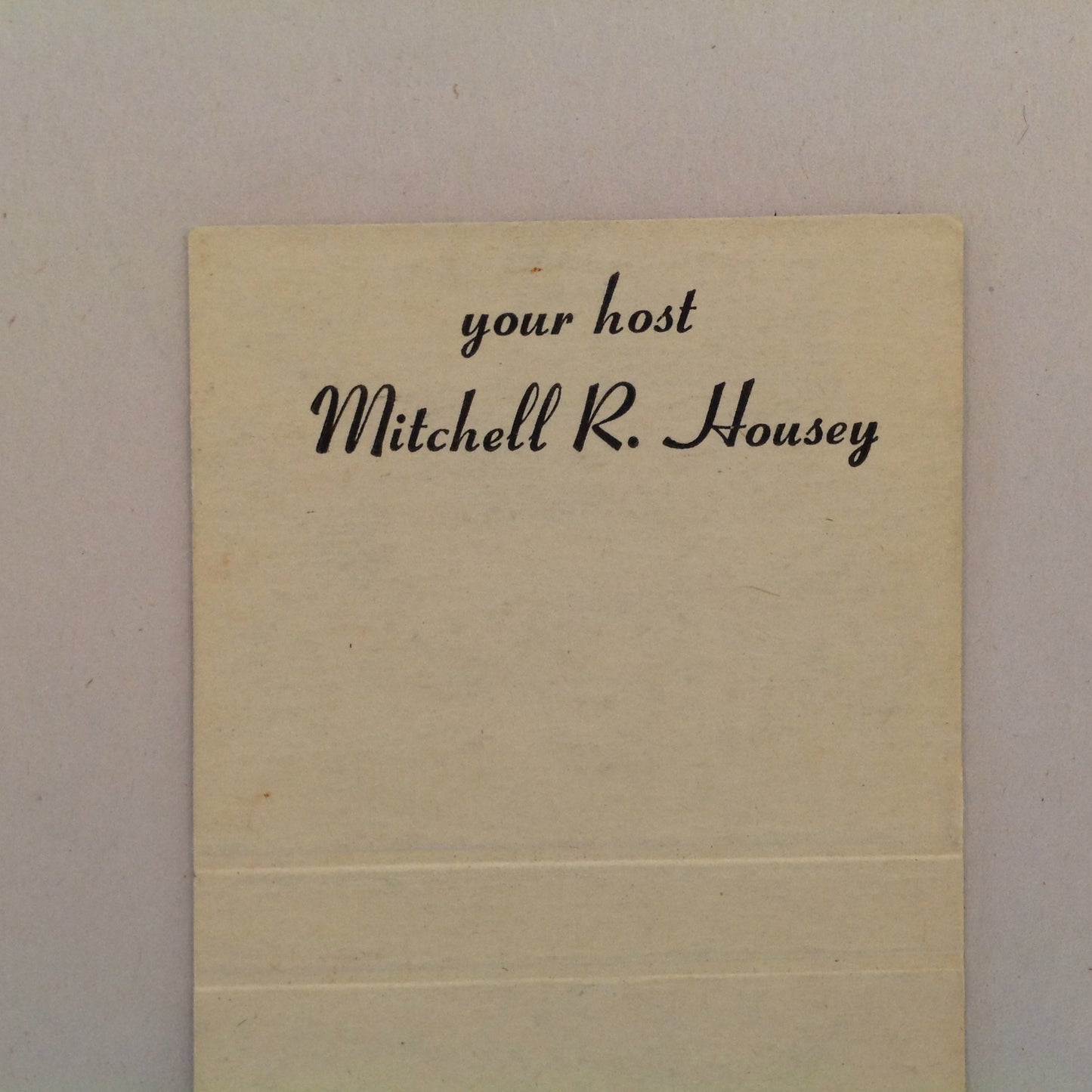 Vintage Matchbook Cover Housey's Maison-Riviera Featuring Riviera Strings Detroit MI