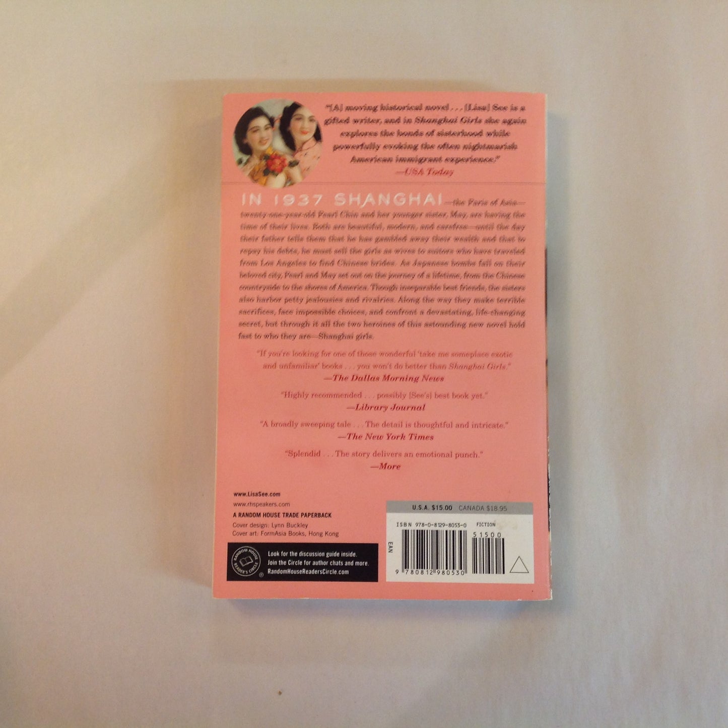 2010 Trade Paperback Shanghai Girls: A Novel Lisa See