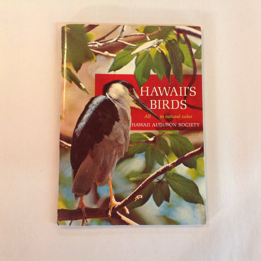 Vintage 1967 Paperback Hawaii's Birds: All in Natural Color Hawaii Audubon Society