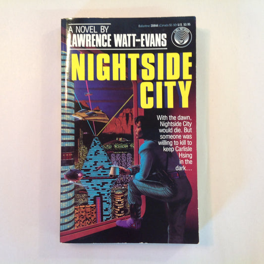 Vintage 1989 Mass Market Paperback Nightside City Lawrence Watt-Evans First Edition