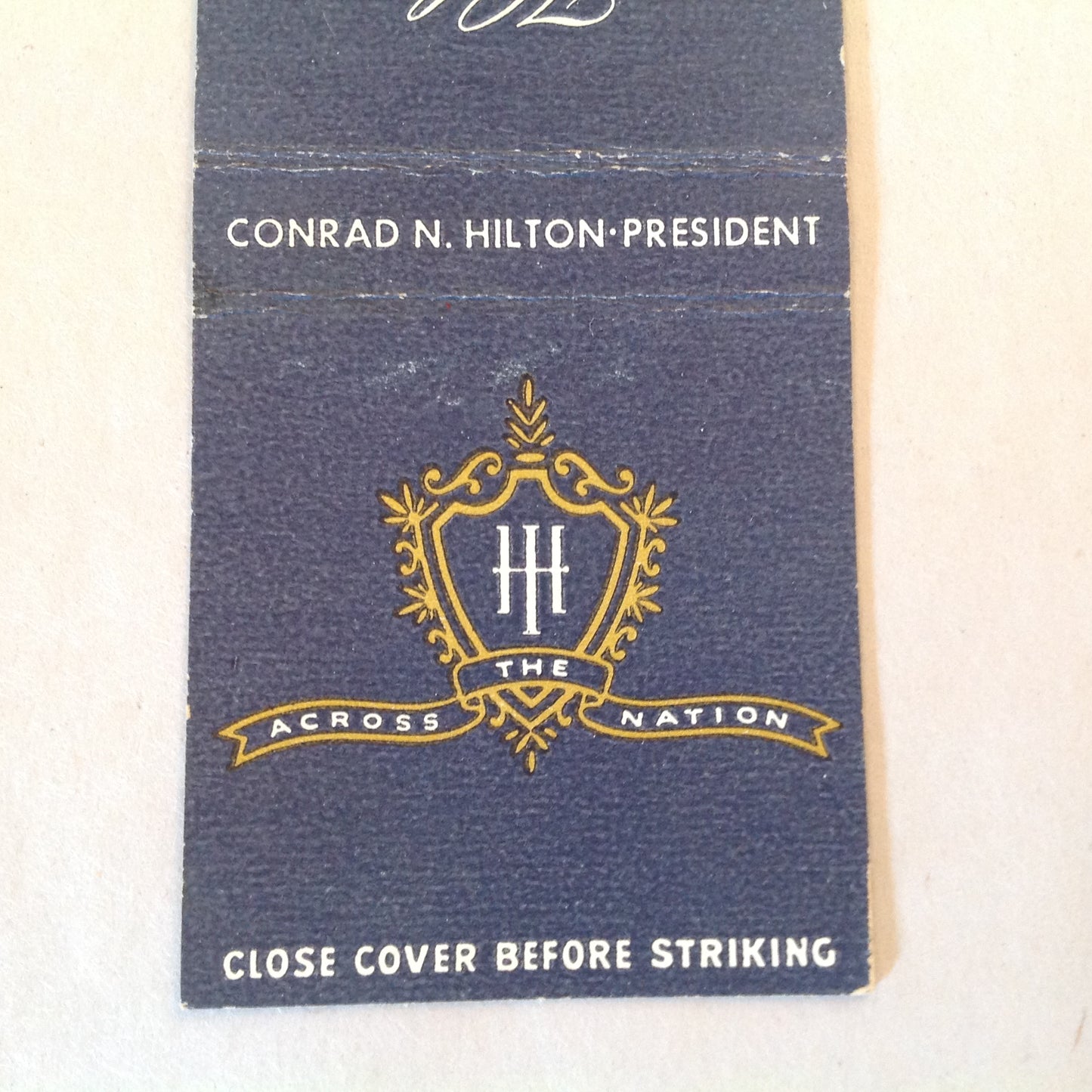 Vintage Matchbook Cover Hilton Hotels Across the Nation Spain Mexico Puerto Rico Locations