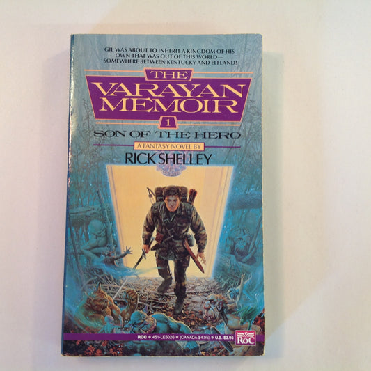 Vintage 1990 Mass Market Paperback The Varayan Memoir 1: Son of the Hero Rick Shelley First Edition