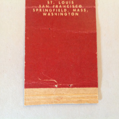 Vintage Matchbook Cover Sheraton Hotels Canada Original Logo Lamp Urn Locales