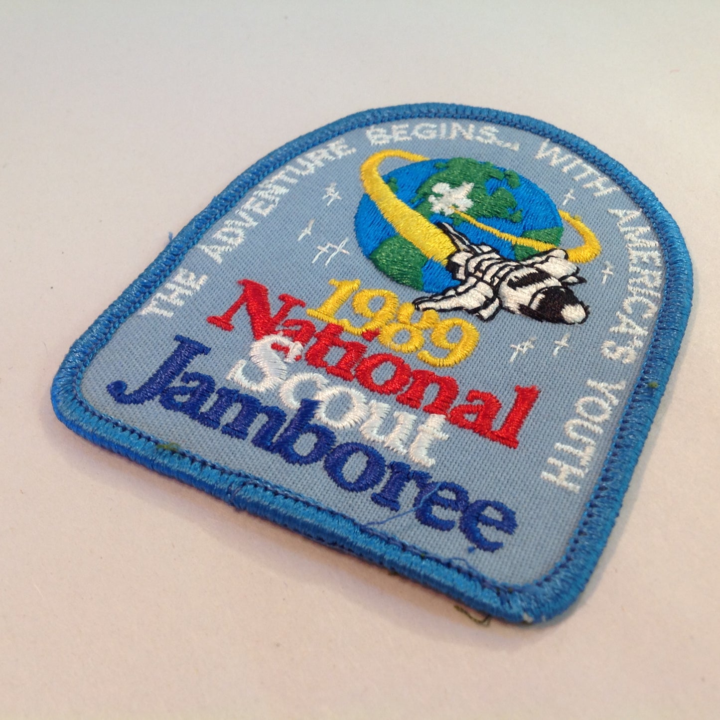 Vintage BSA Boy Scouts of America Patch 1989 National Scout Jamboree Adventure Space