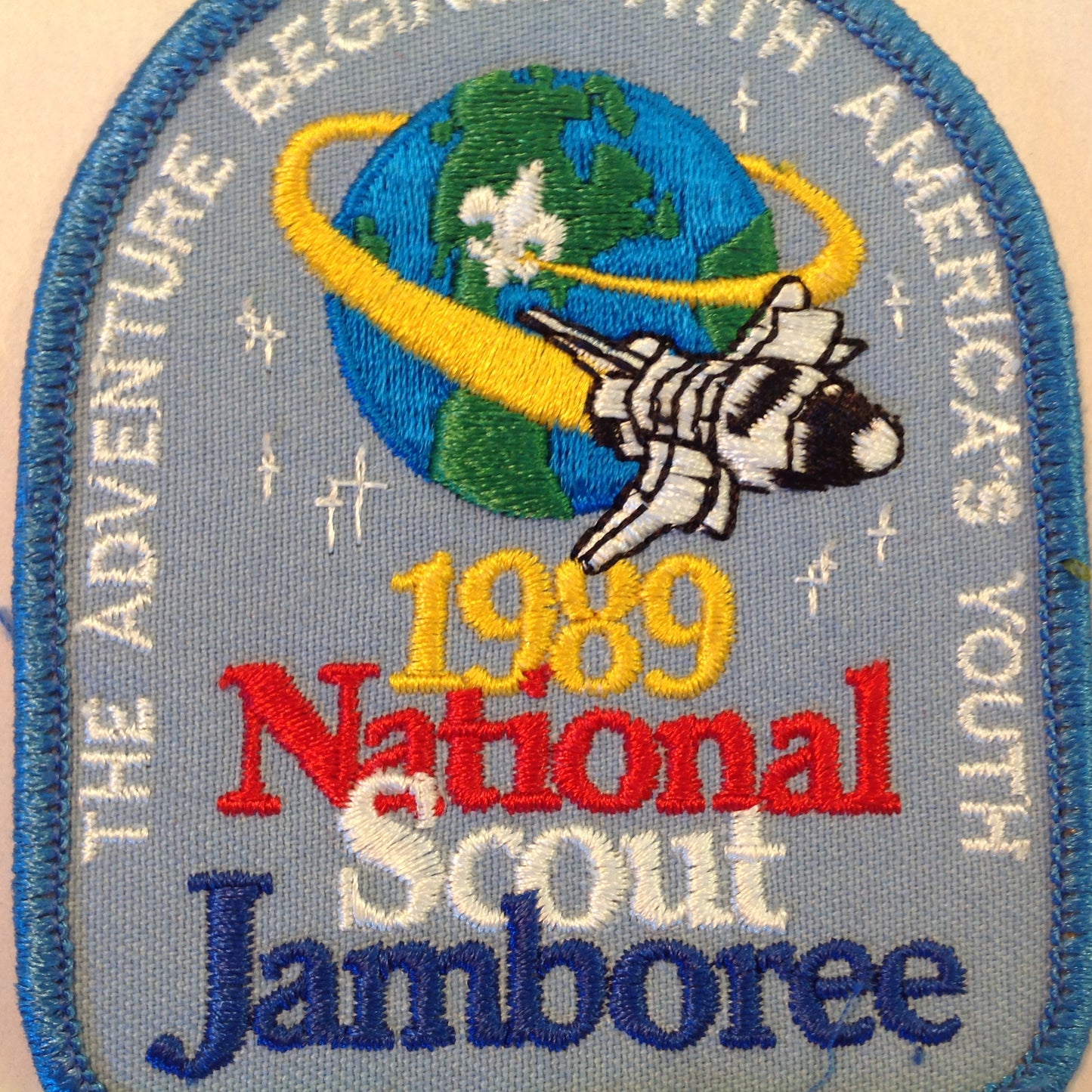 Vintage BSA Boy Scouts of America Patch 1989 National Scout Jamboree Adventure Space